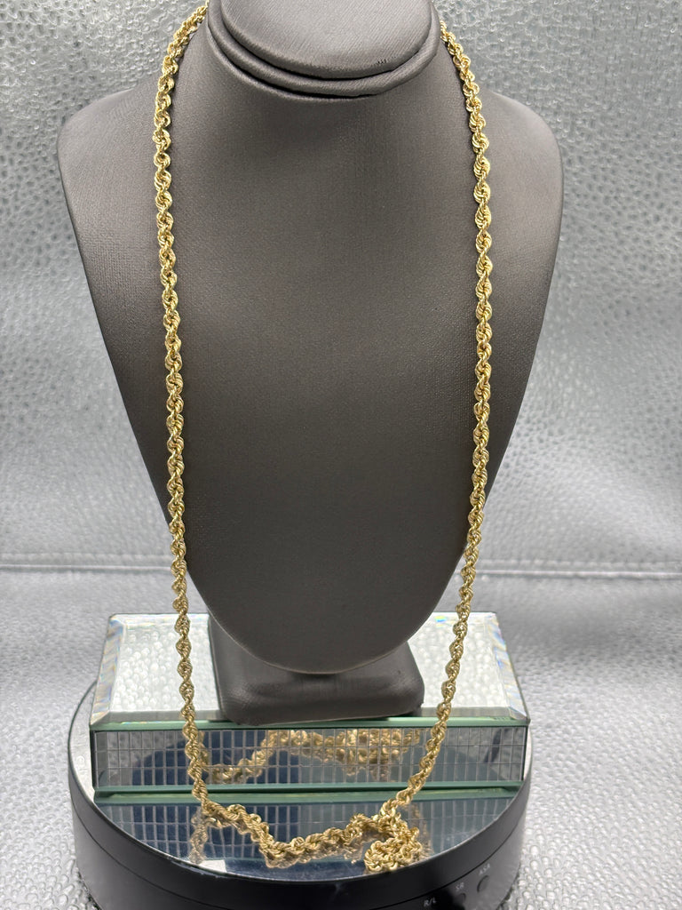 Ladies / Gents 14 Karat Yellow Gold Rope Chain