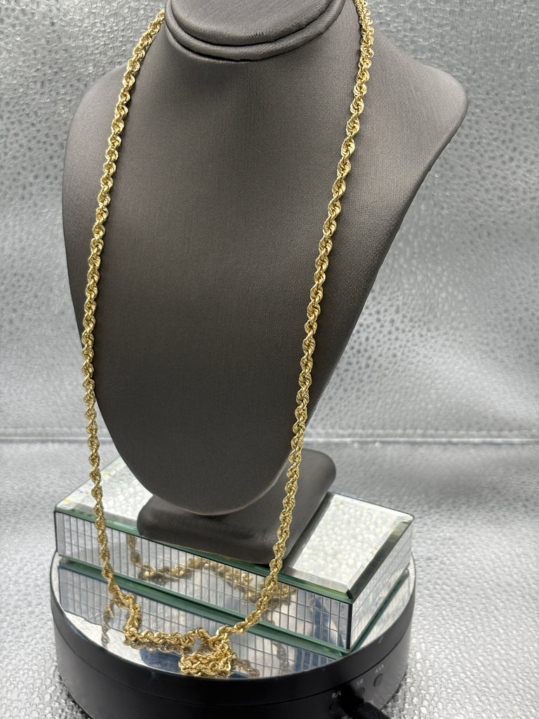 Ladies / Gents 14 Karat Yellow Gold Rope Chain