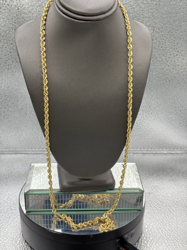 Ladies / Gents 14 Karat Yellow Gold Rope Chain
