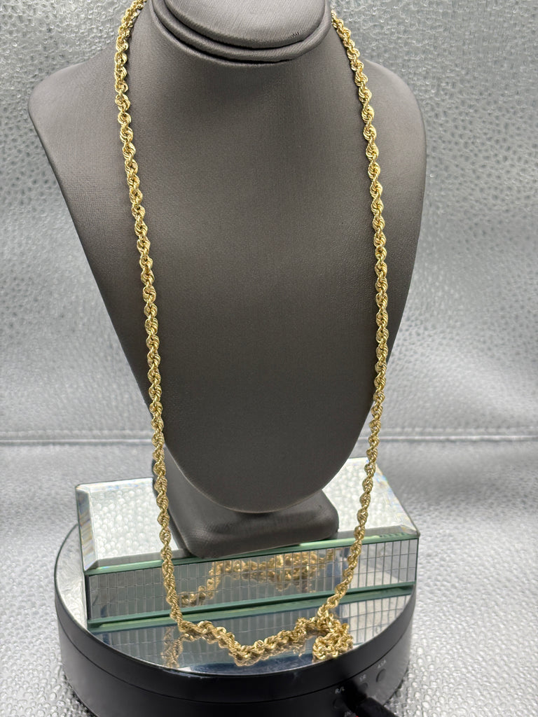 Ladies / Gents 14 Karat Yellow Gold Rope Chain