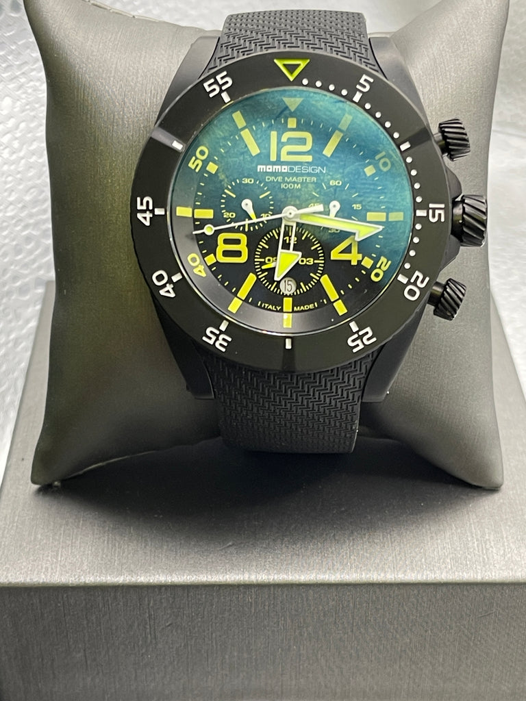 View one of NEW MOMO DESIGN BLACK CHRONOGRAPH SPORT DIVE MASTER WATCH