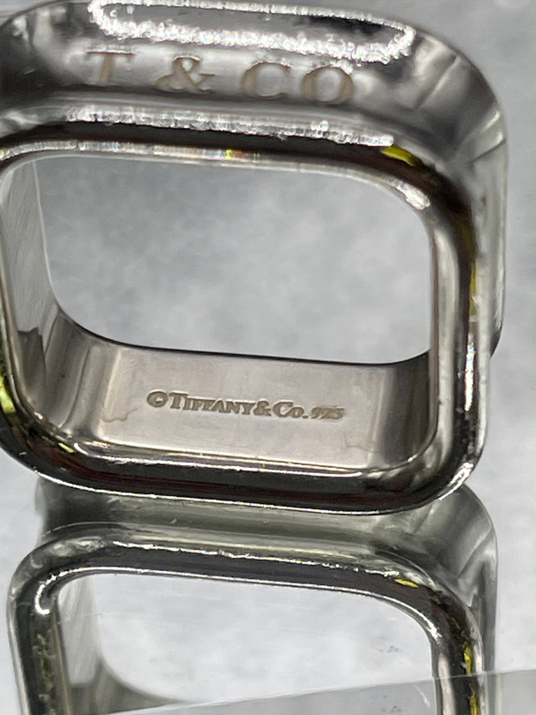 View three of Ladies Sterling Silver Tiffany & Co. 1837 Wide Band Ring