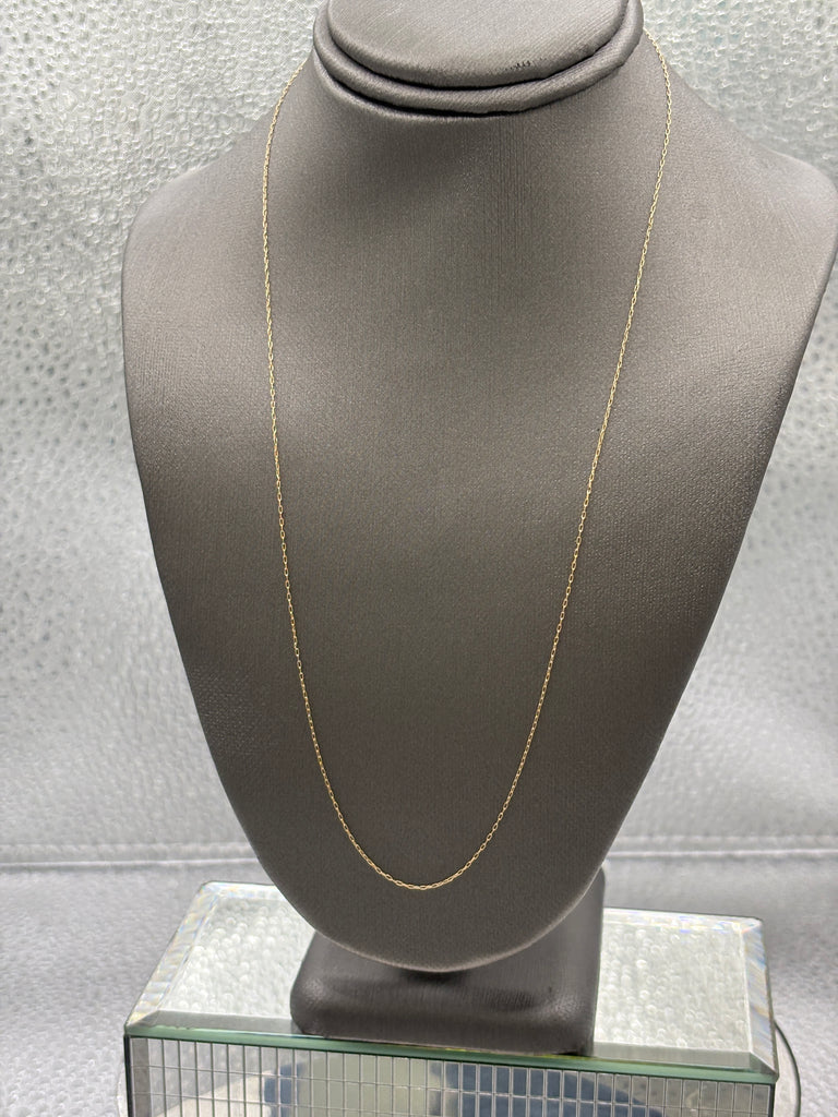 Ladies 14 Karat Yellow Gold Pendant Chain