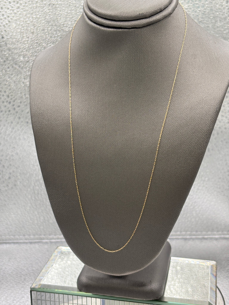 Ladies 14 Karat Yellow Gold Pendant Chain