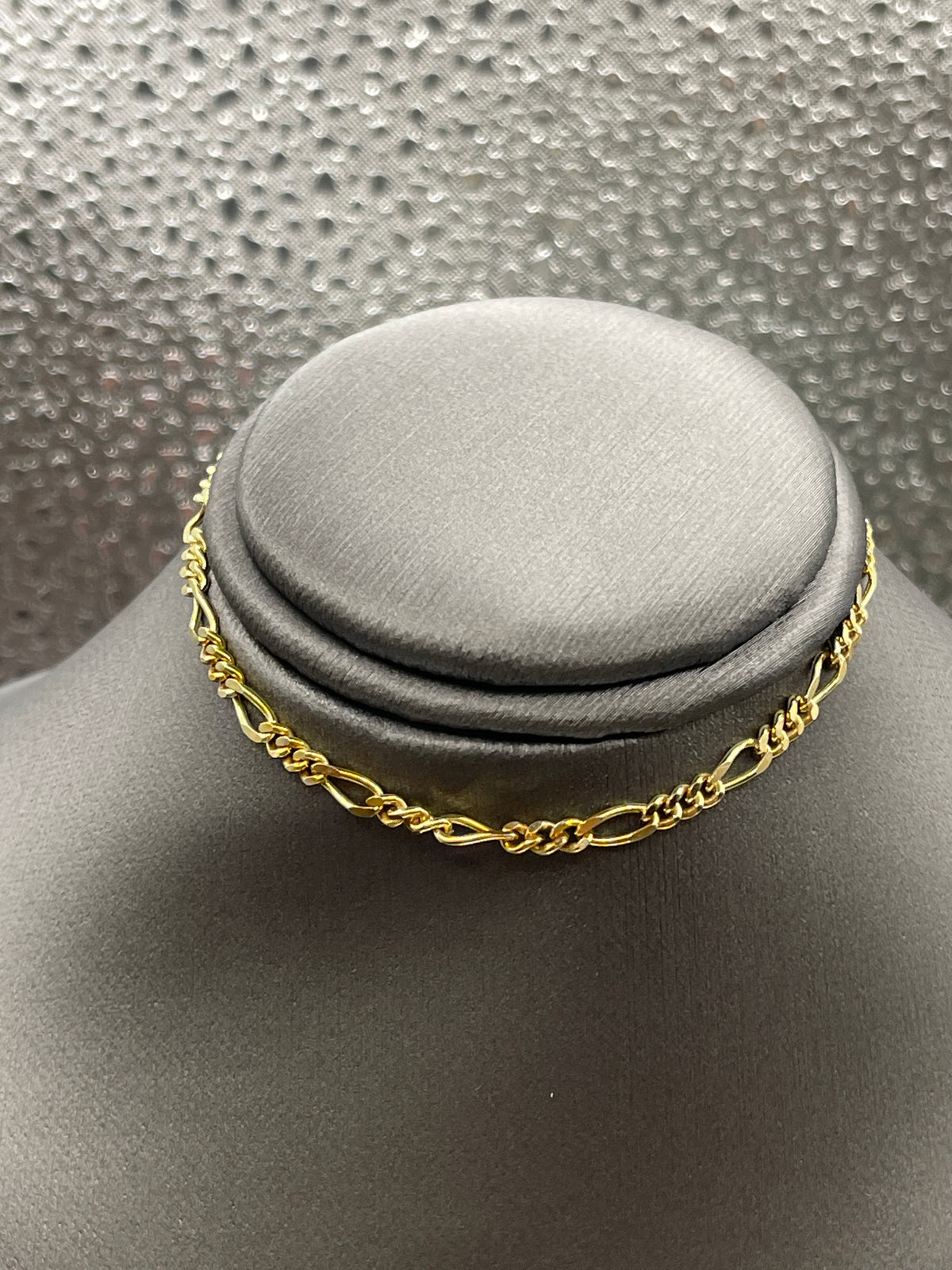 Ladies 14 Karat Yellow Gold Figero Link Bracelet