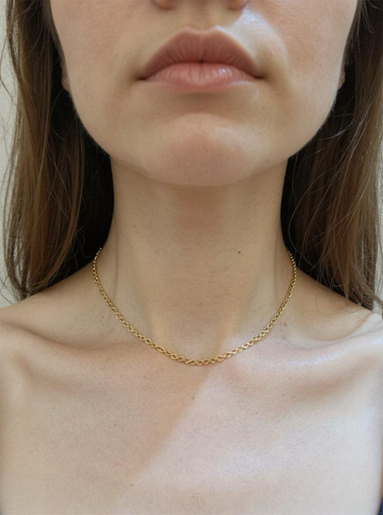 Ladies 14 Karat Yellow Gold Solid Diamond-Cut Rope Chain