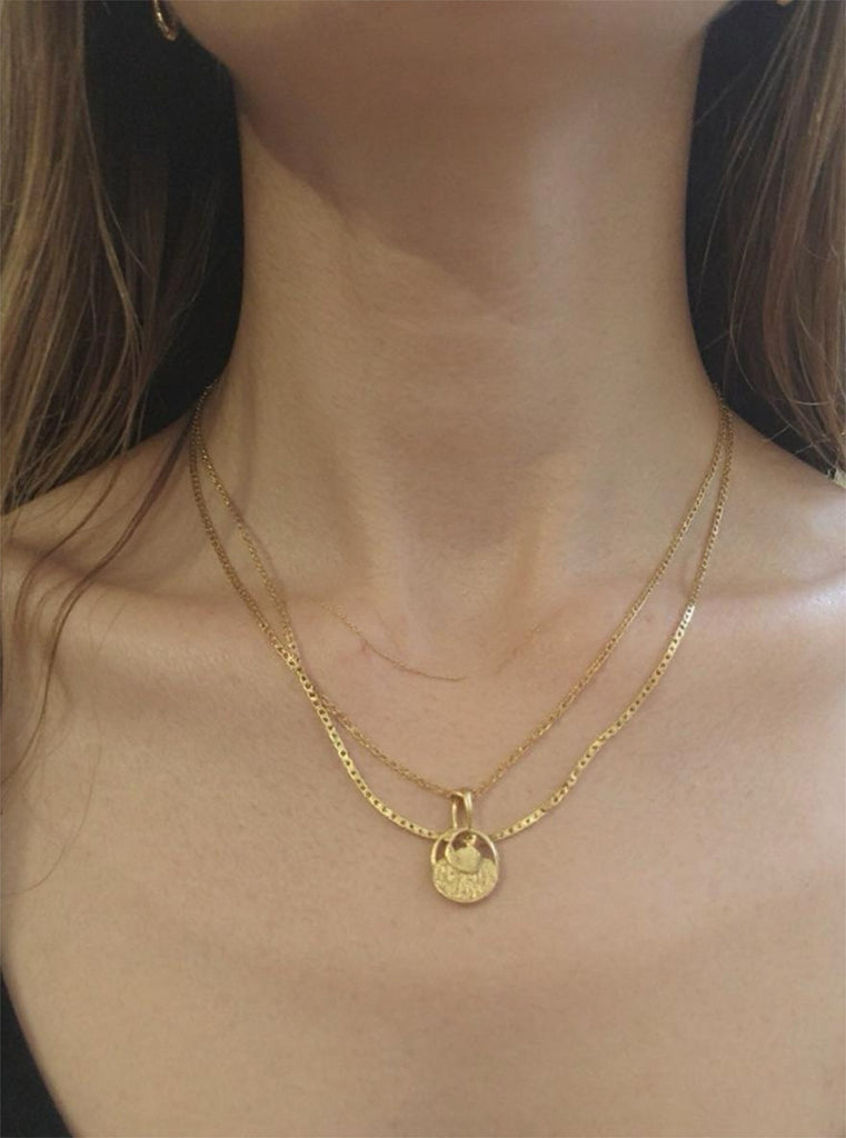 Ladies/Gents 18 Karat Yellow Gold Box Link Chain