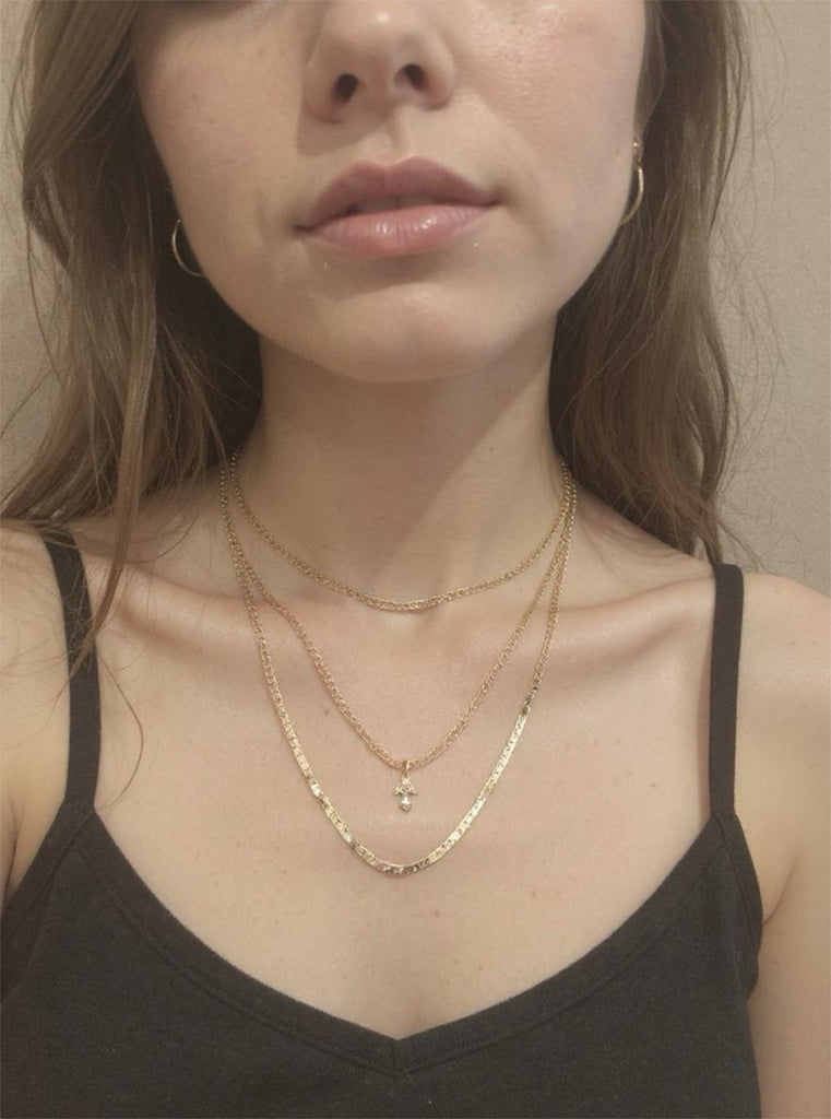 Ladies/Gents Vintage 14 Karat Yellow Gold Solid C Link Chain