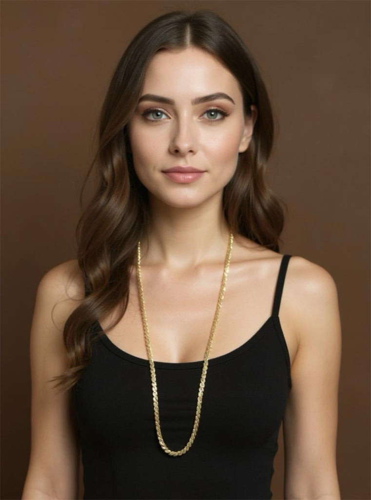 Ladies Vintage 14 Karat Yellow Gold Double S Link Chain