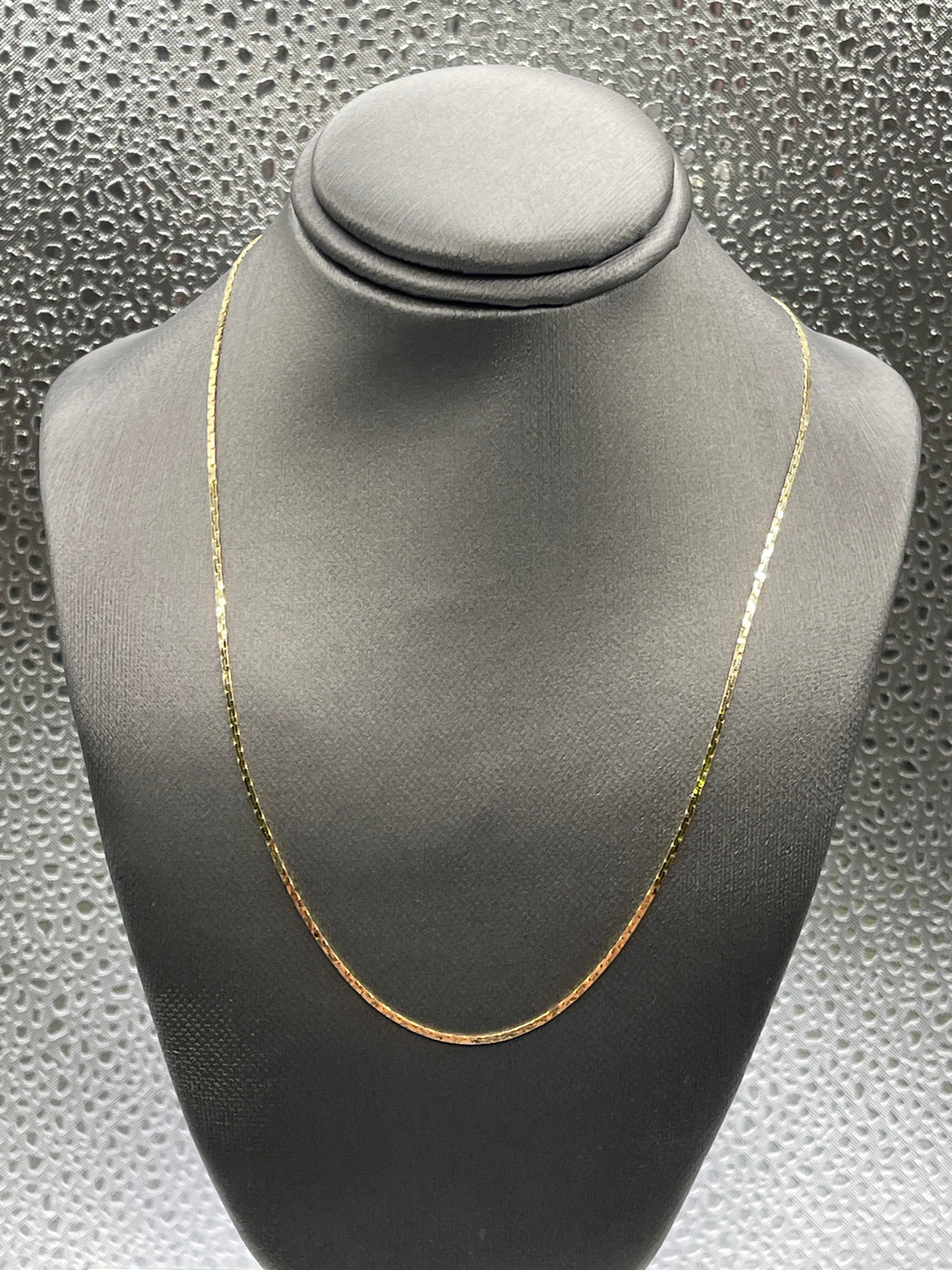 Ladies 14 Karat Yellow Gold Flat Woven Link Chain