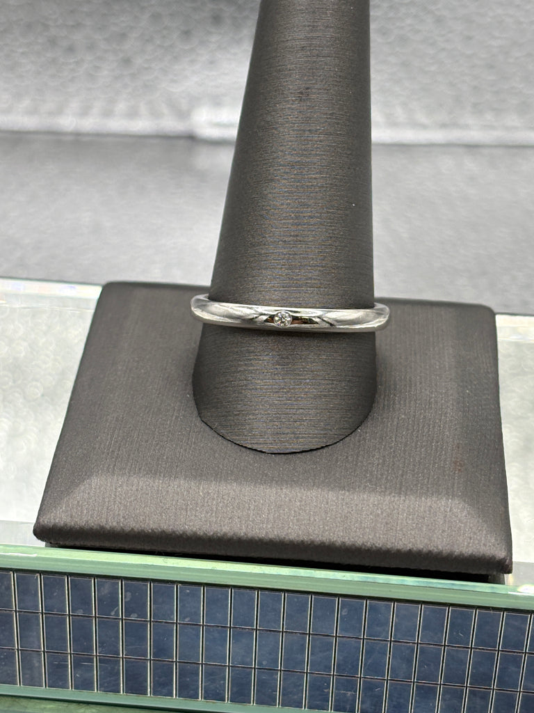 Tiffany & Co Vintage 950 Platinum Diamond Solitaire Band