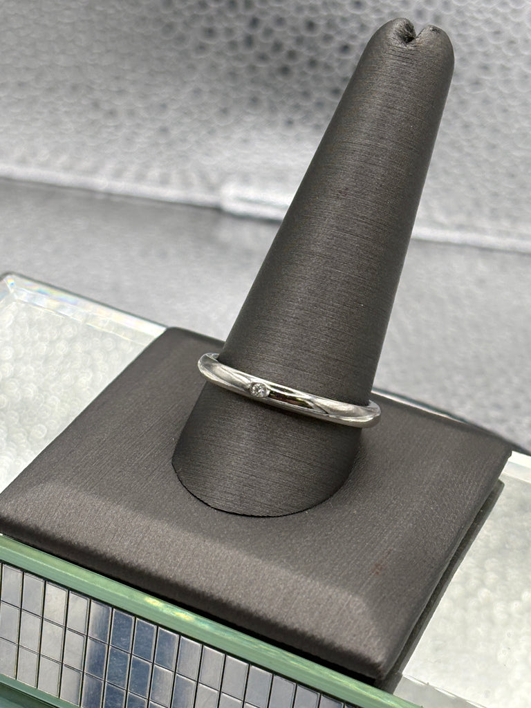 Tiffany & Co Vintage 950 Platinum Diamond Solitaire Band