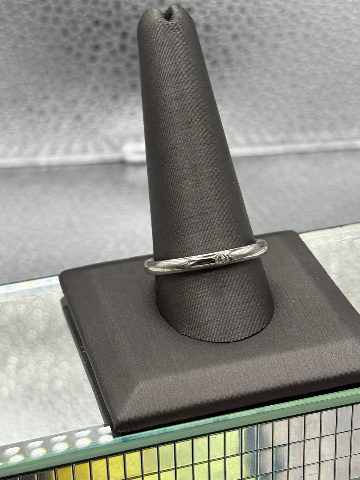 Tiffany & Co Vintage 950 Platinum Diamond Solitaire Band