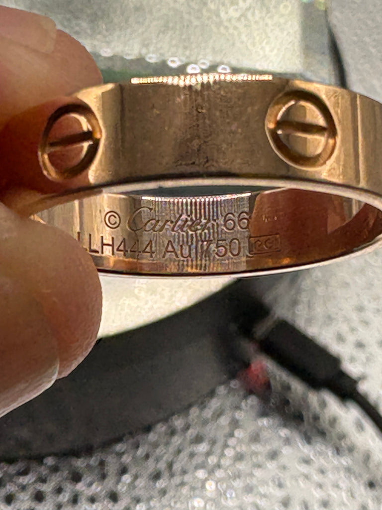Cartier Vintage Ladies/Gents 18 Karat Rose Gold 66 Love Band