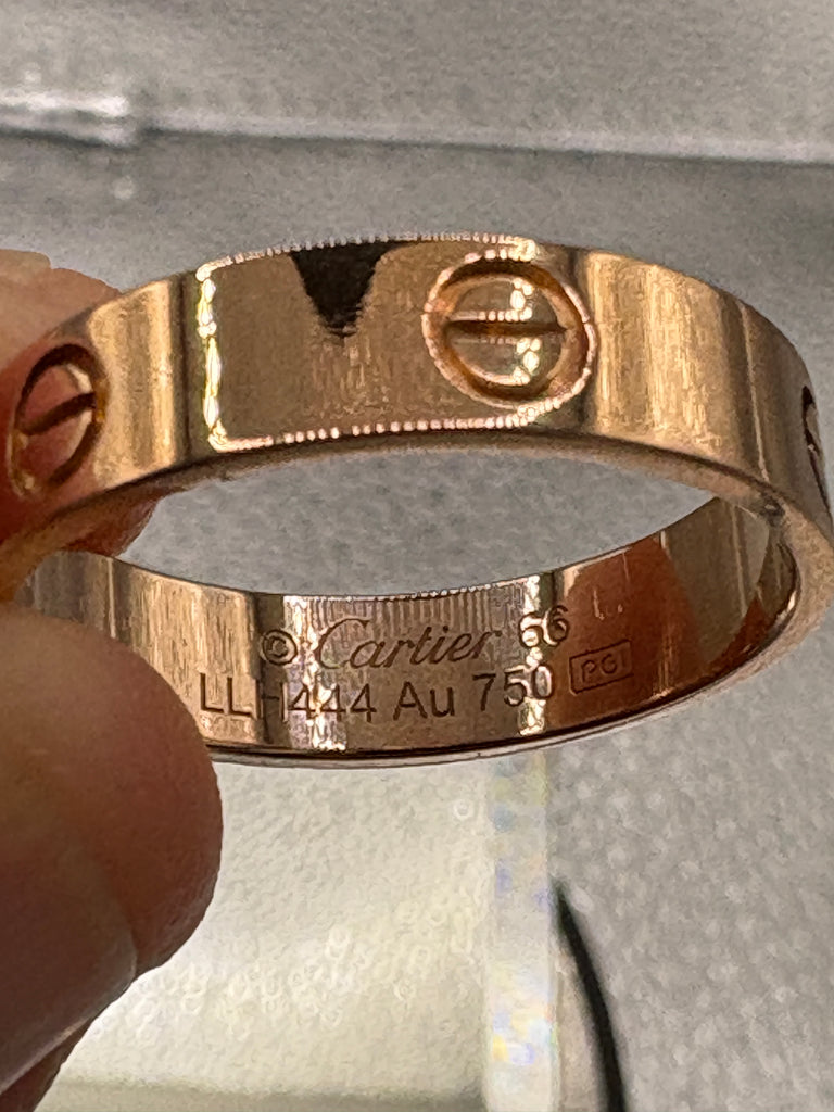 Cartier Vintage Ladies/Gents 18 Karat Rose Gold 66 Love Band