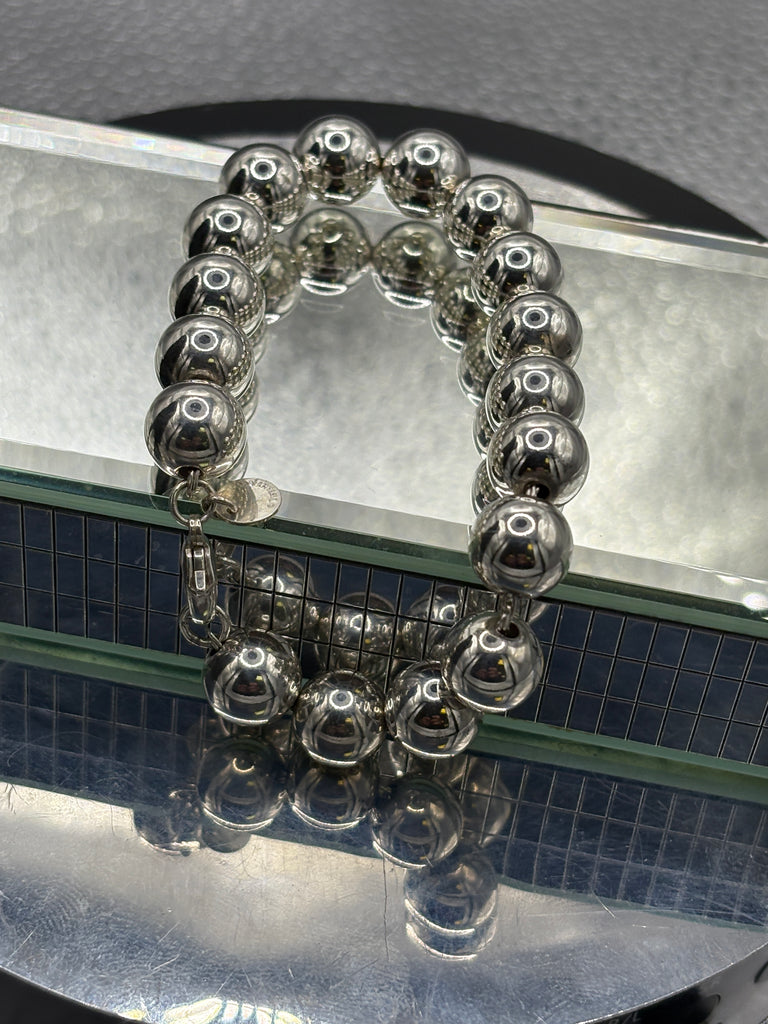 Authentic Vintage Tiffany & Co Sterling Silver Ball Bracelet