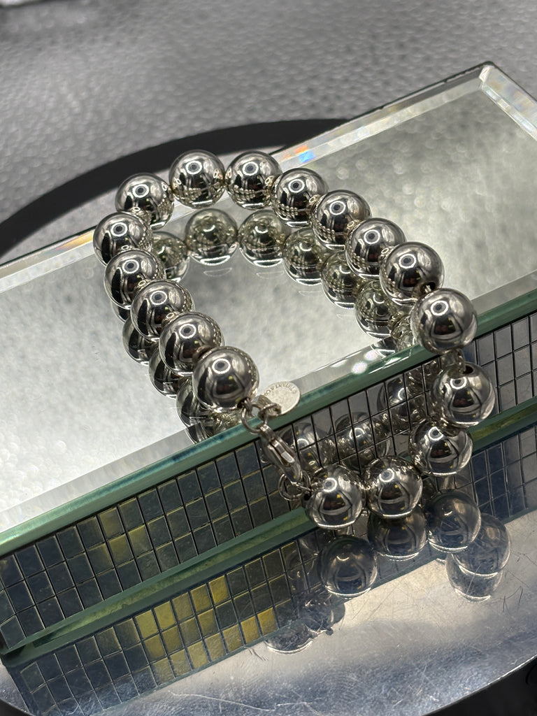 Authentic Vintage Tiffany & Co Sterling Silver Ball Bracelet