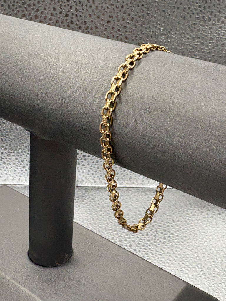 14 Karat Ladies Yellow Gold Copenhagen Link Bracelet