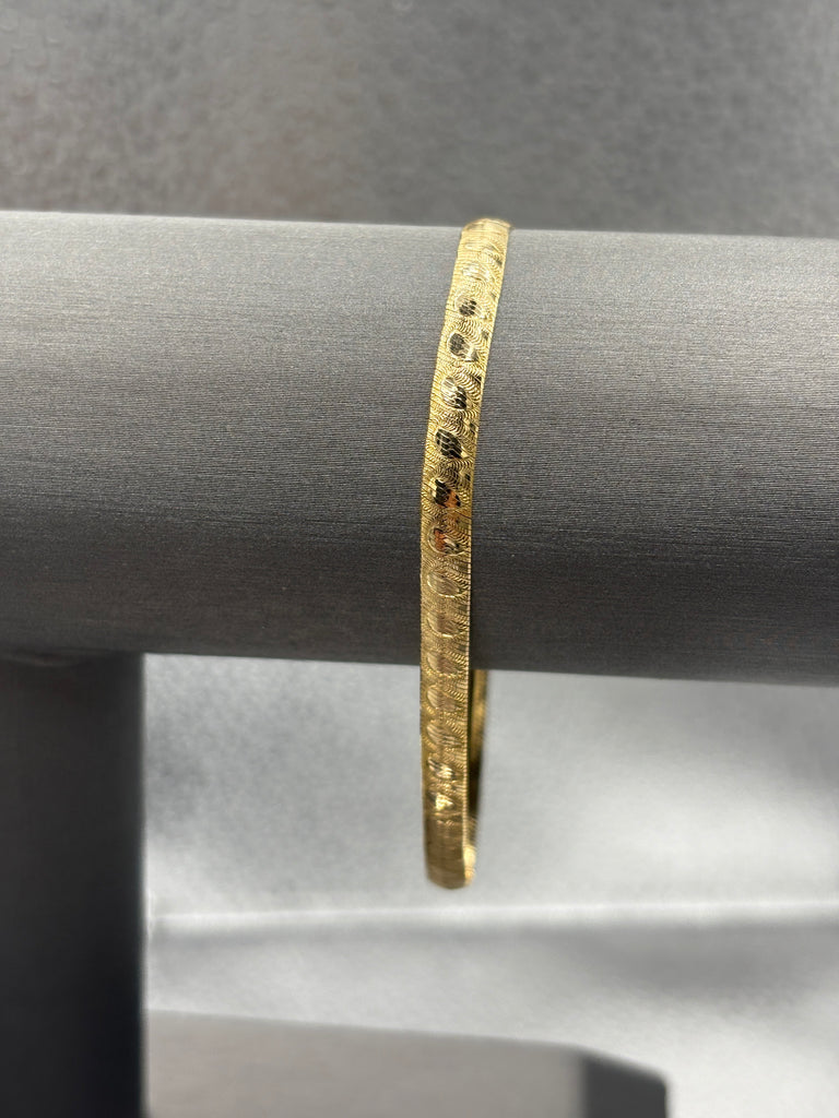 14 Karat Yellow Gold Ladies Snake Swirl Bracelet
