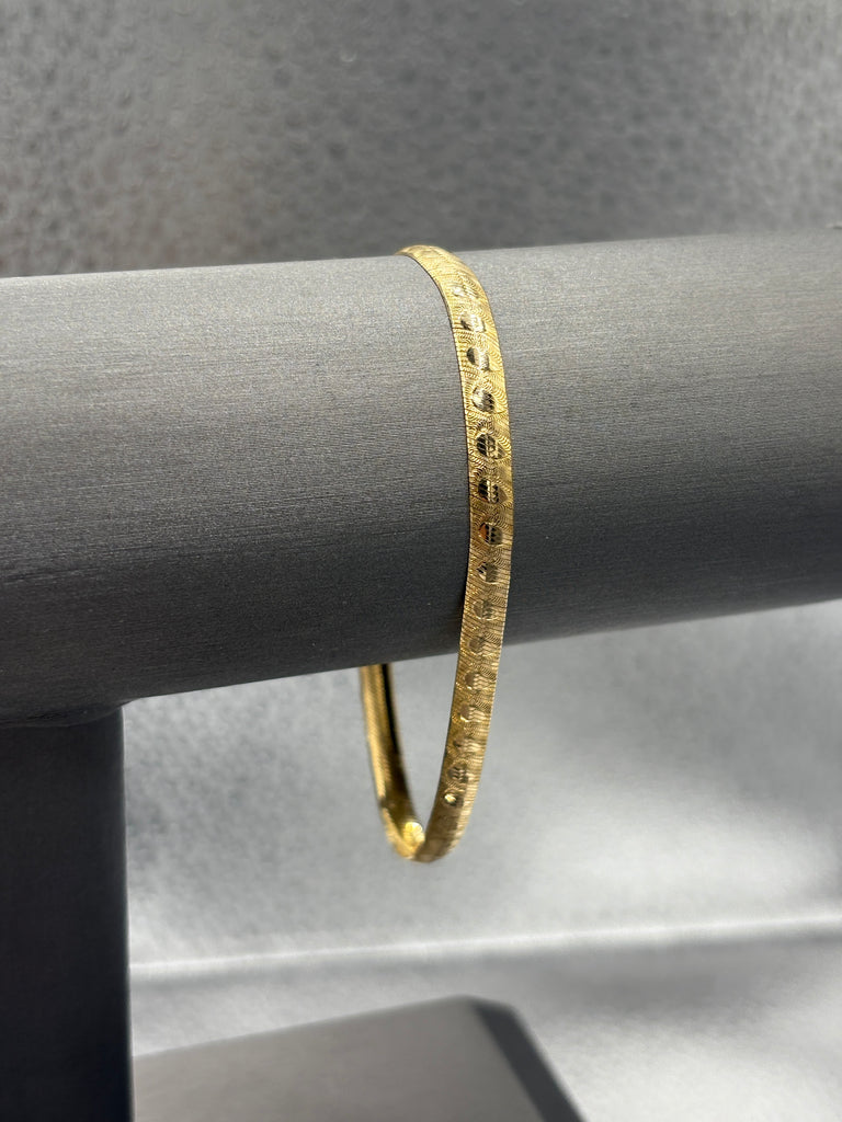 14 Karat Yellow Gold Ladies Snake Swirl Bracelet