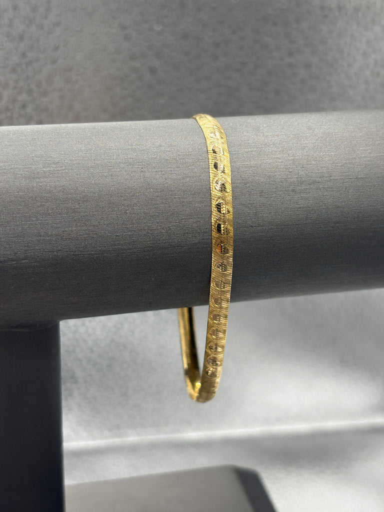 14 Karat Yellow Gold Ladies Snake Swirl Bracelet