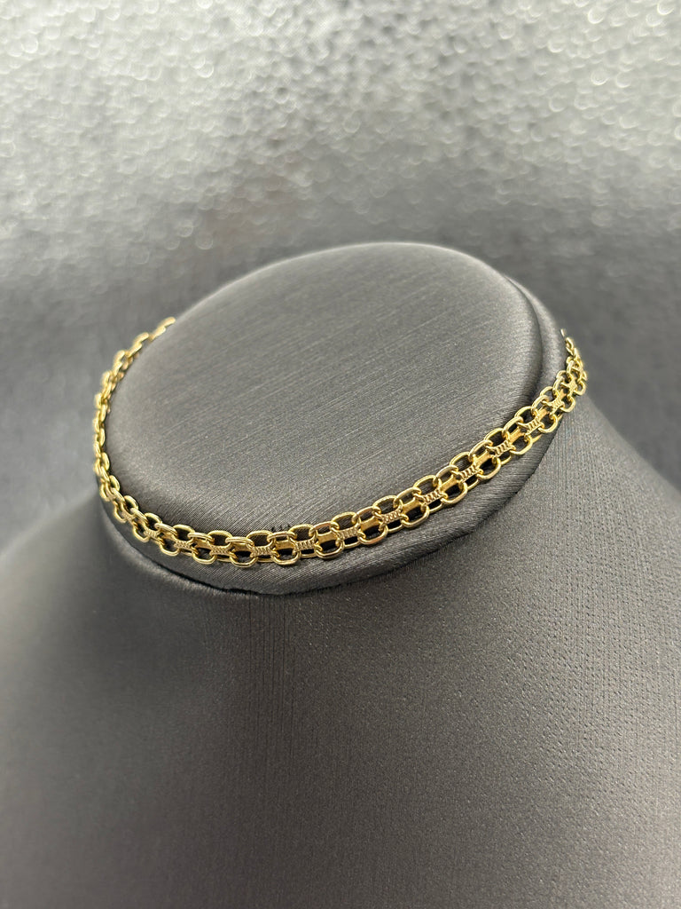 10 Karat Yellow Gold Ladies Open Copenhagen Bracelet