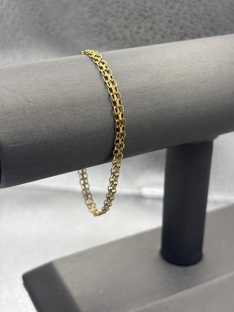 10 Karat Yellow Gold Ladies Open Copenhagen Bracelet