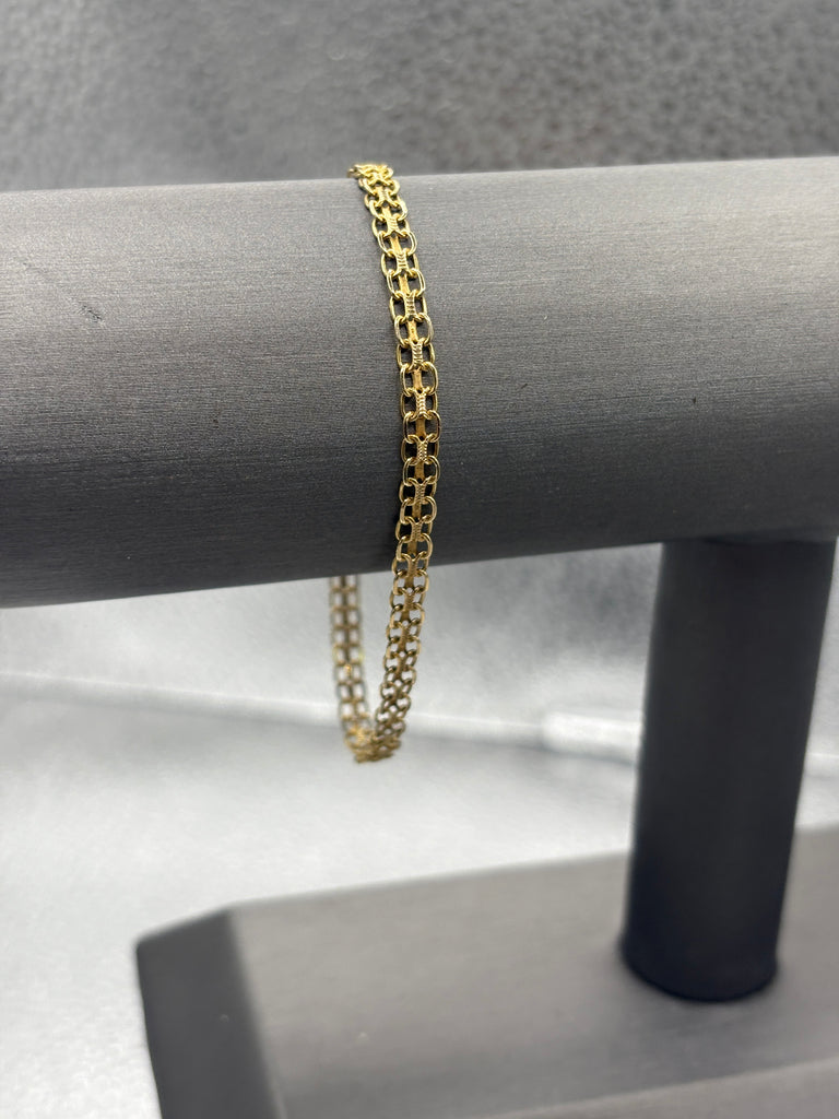 10 Karat Yellow Gold Ladies Open Copenhagen Bracelet