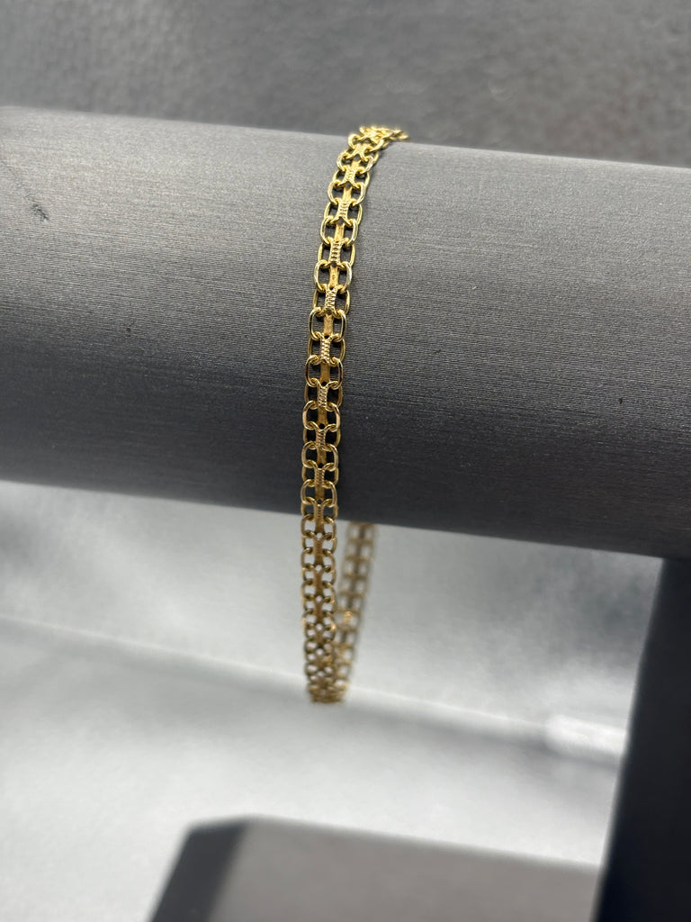 10 Karat Yellow Gold Ladies Open Copenhagen Bracelet