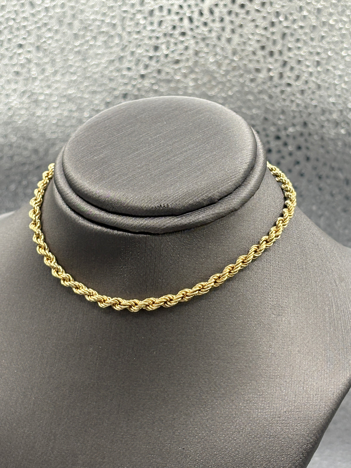 14 Karat Yellow Gold Ladies/Gents Rope Chain Bracelet