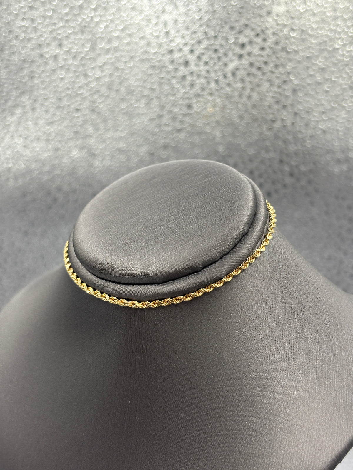 14 Karat Yellow Gold Ladies Solid Di-Cut Rope Bracelet