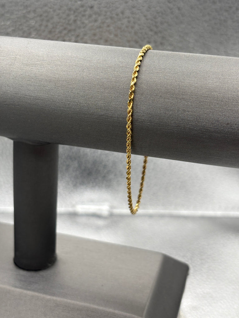 14 Karat Yellow Gold Ladies / Gents Royal Bar Link Bracelet