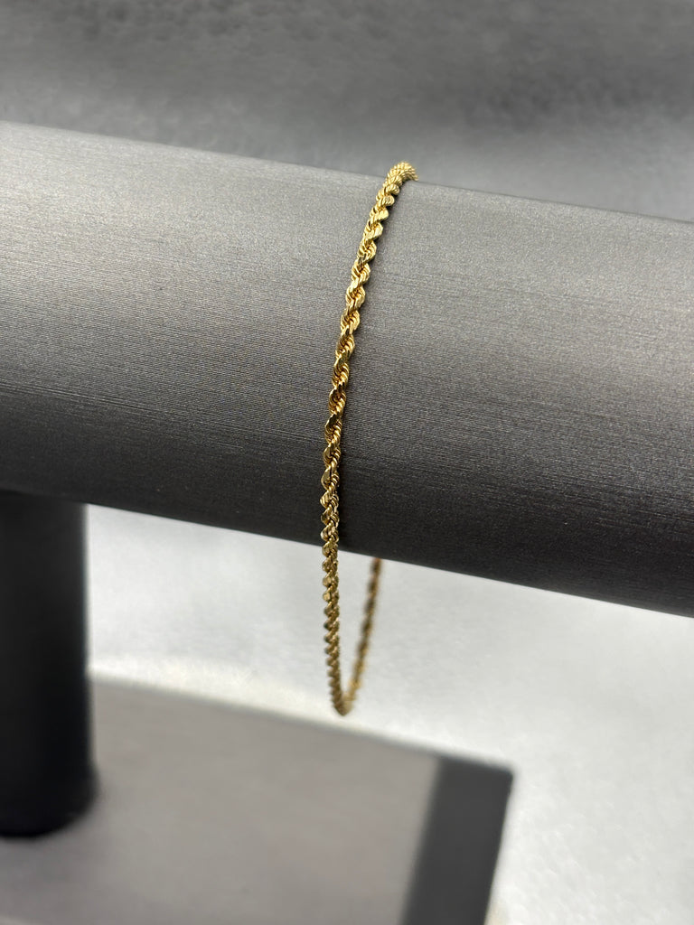 14 Karat Yellow Gold Ladies / Gents Royal Bar Link Bracelet