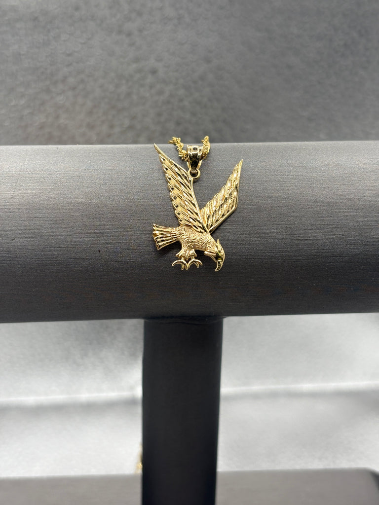 14 Karat Yellow Gold Ladies/ Gents Eagles Pendant