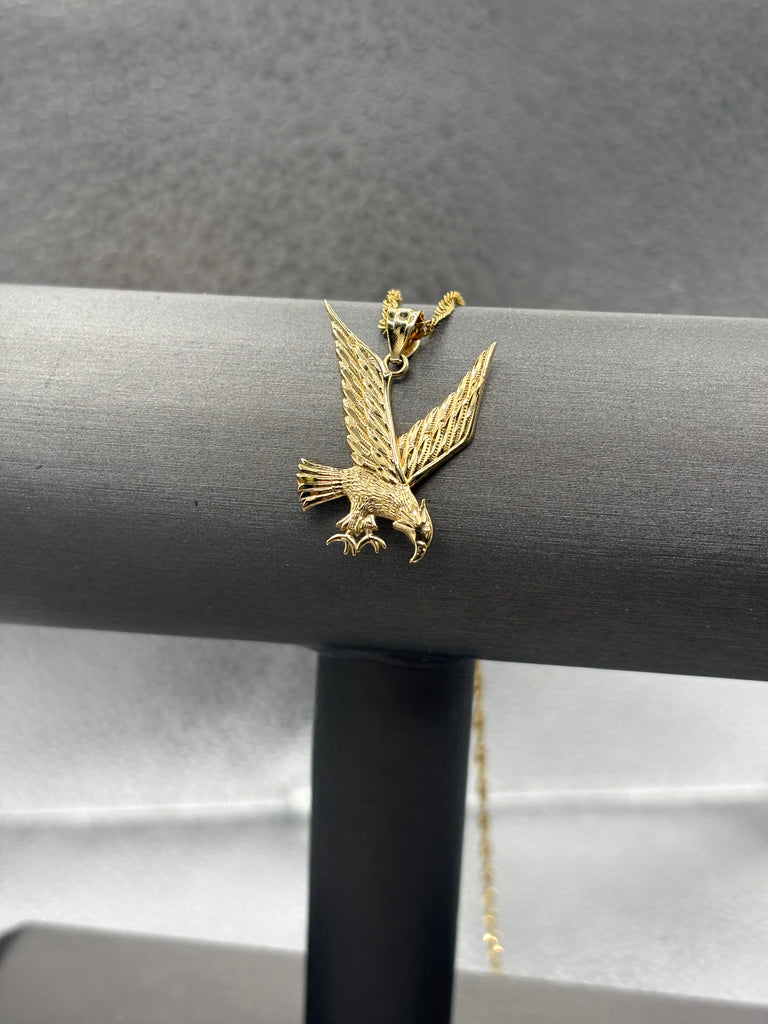 14 Karat Yellow Gold Ladies/ Gents Eagles Pendant