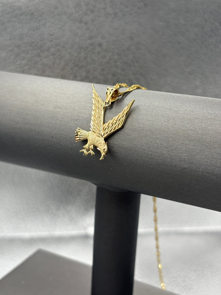 14 Karat Yellow Gold Ladies/ Gents Eagles Pendant