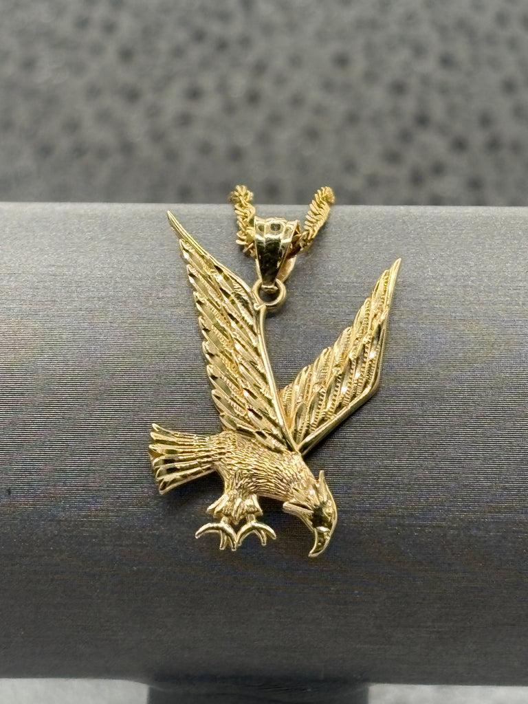 14 Karat Yellow Gold Ladies/ Gents Eagles Pendant