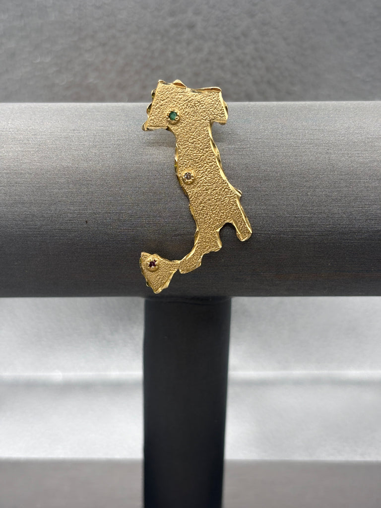 14 Karat Yellow Gold Ladies/Gents Boot Of Italy Pendant