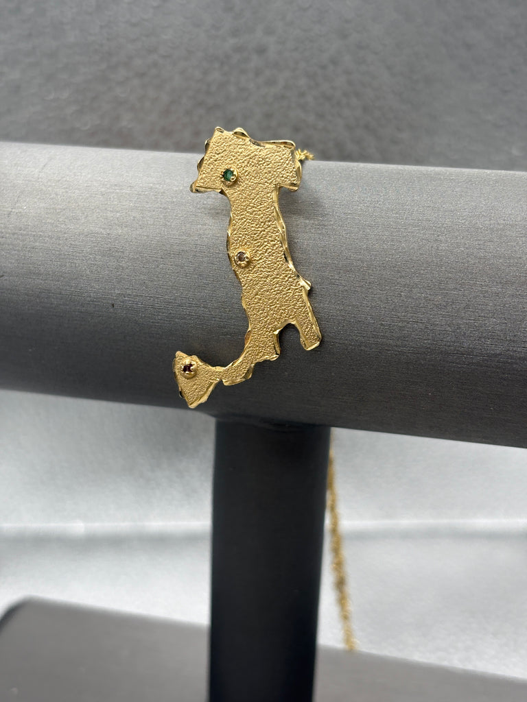 14 Karat Yellow Gold Ladies/Gents Boot Of Italy Pendant