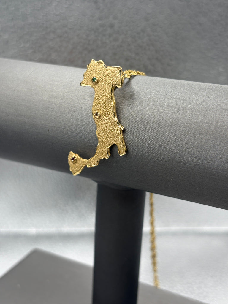 14 Karat Yellow Gold Ladies/Gents Boot Of Italy Pendant
