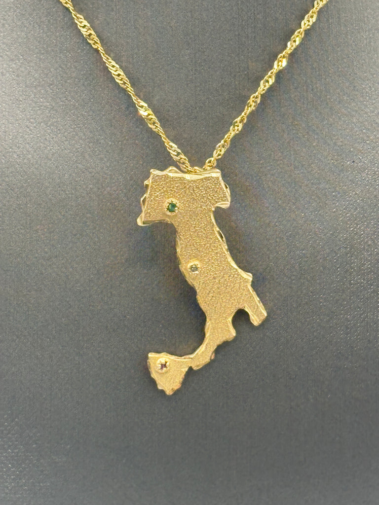 14 Karat Yellow Gold Ladies/Gents Boot Of Italy Pendant