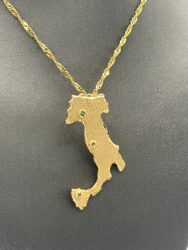 14 Karat Yellow Gold Ladies/Gents Boot Of Italy Pendant