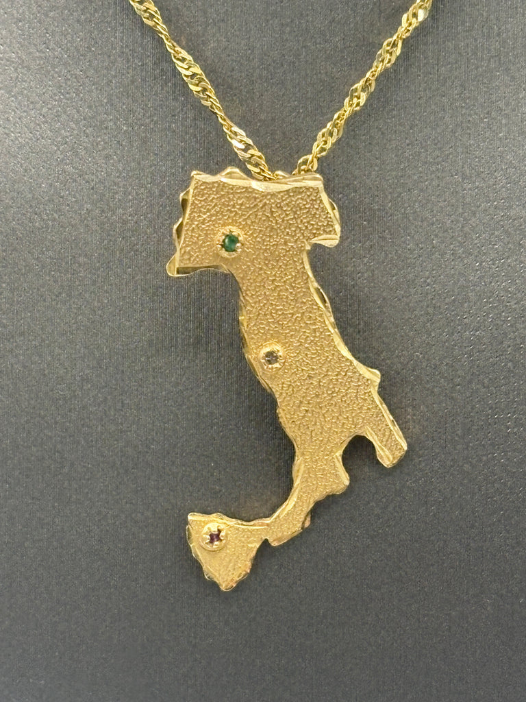 14 Karat Yellow Gold Ladies/Gents Boot Of Italy Pendant