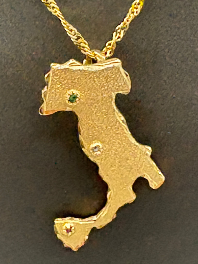 14 Karat Yellow Gold Ladies/Gents Boot Of Italy Pendant