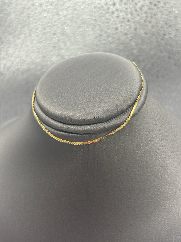 14 Karat Yellow Gold Ladies Double Serpentine Link Bracelet