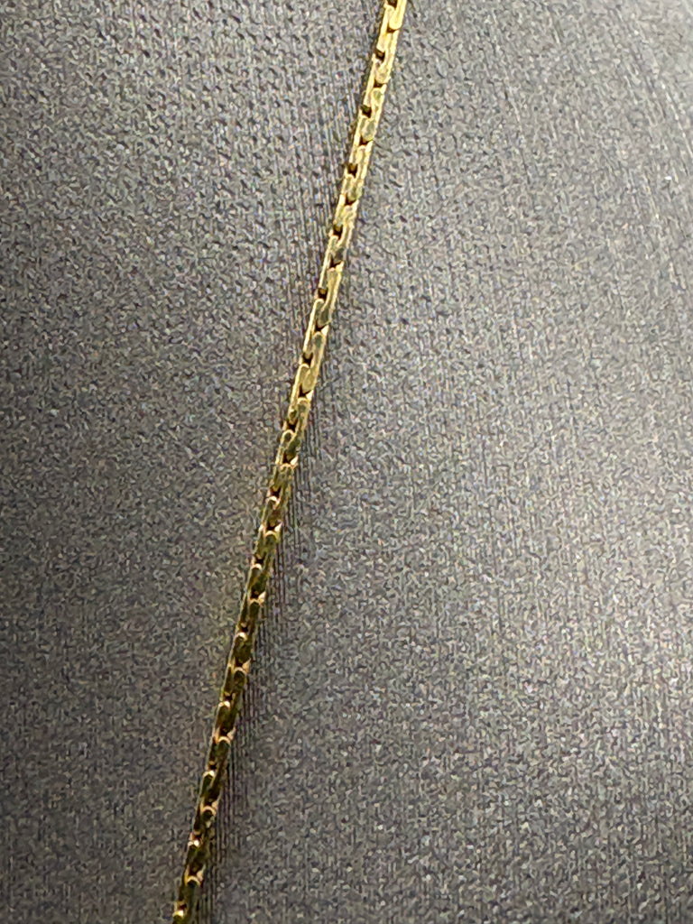 14 Karat Yellow Gold Ladies Woven C-Link Chain