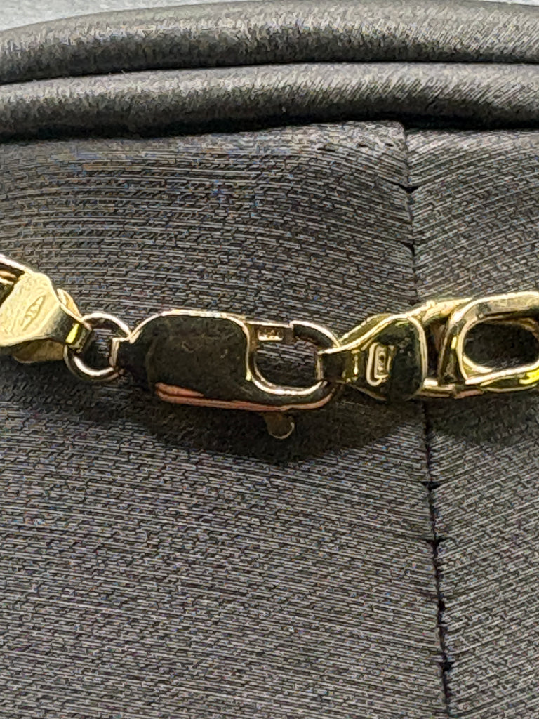 18 Karat Yellow Gold Ladies/Gents Custom Italian Link Bracelet