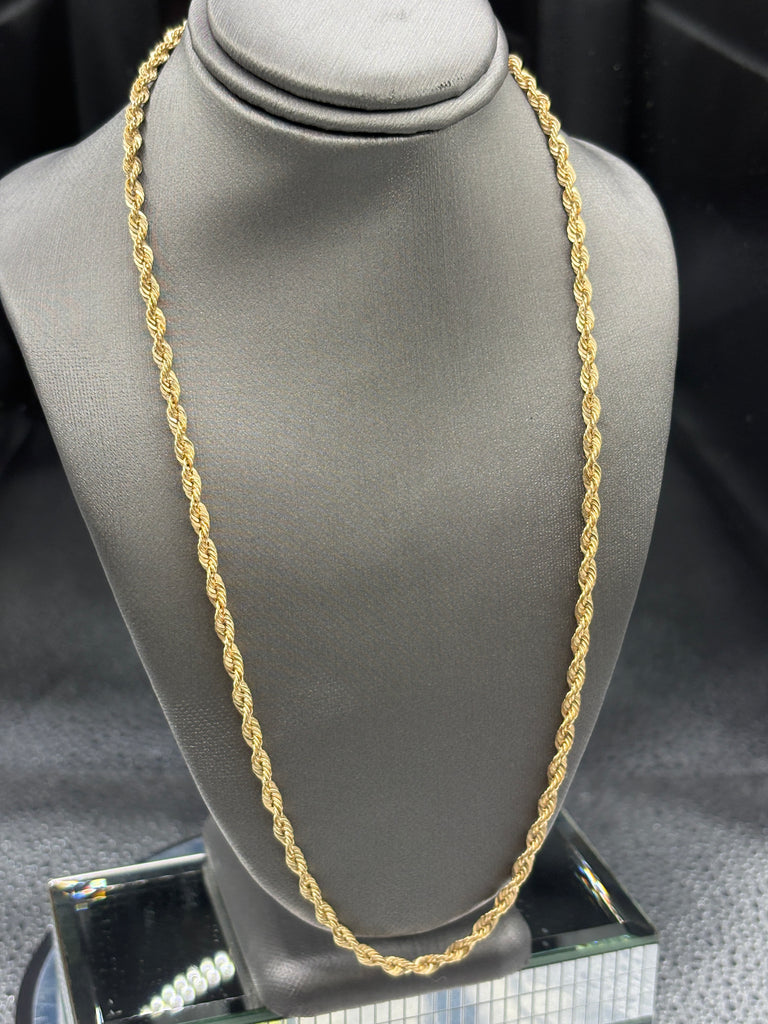 14 Karat Yellow Gold Ladies / Gents Rope Chain