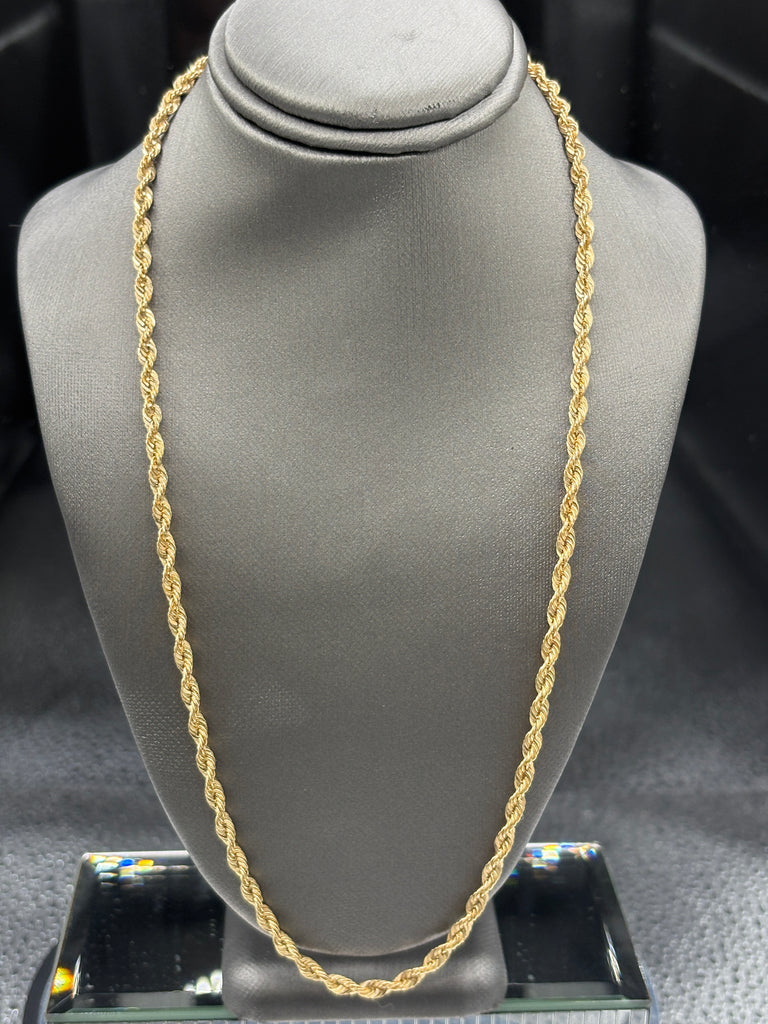 14 Karat Yellow Gold Ladies / Gents Rope Chain