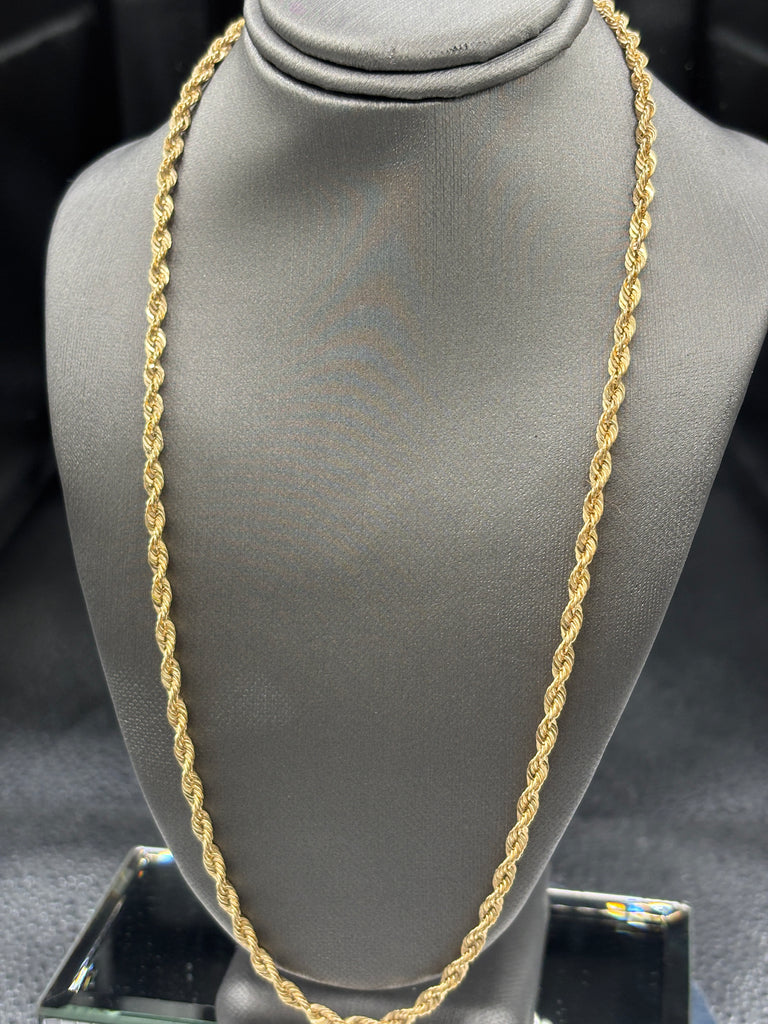 14 Karat Yellow Gold Ladies / Gents Rope Chain